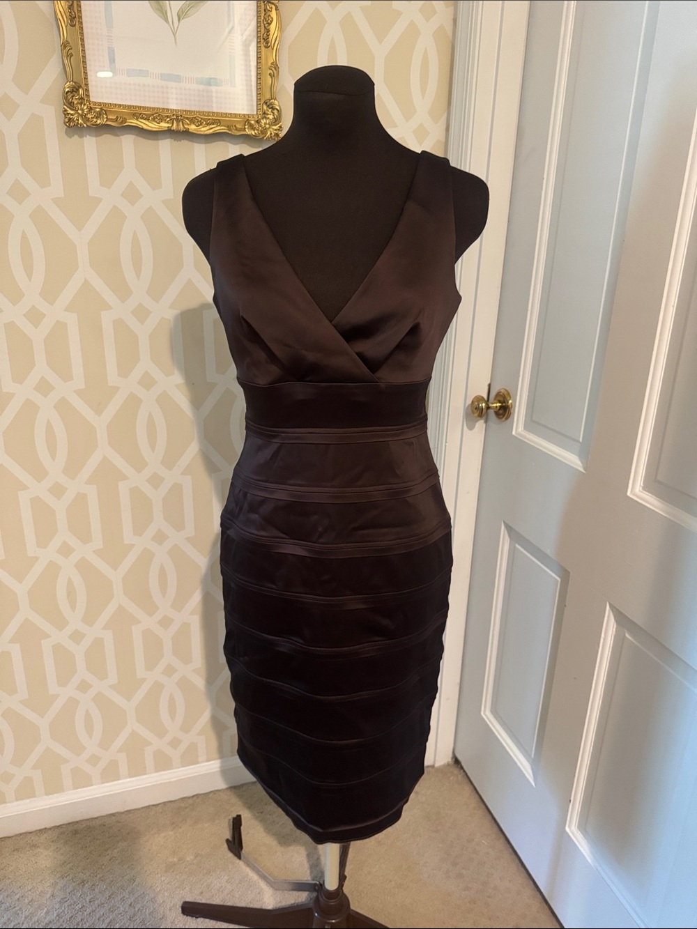 Calvin Klein Satin Sheath dress size 2
